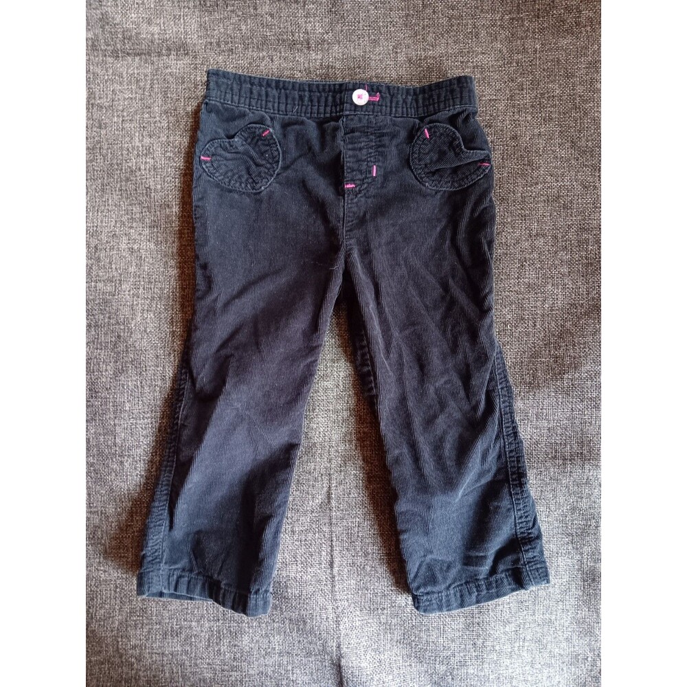 pants 24 Months Girls Jumping Beans jeans Black Adjustable Waist Corduroy